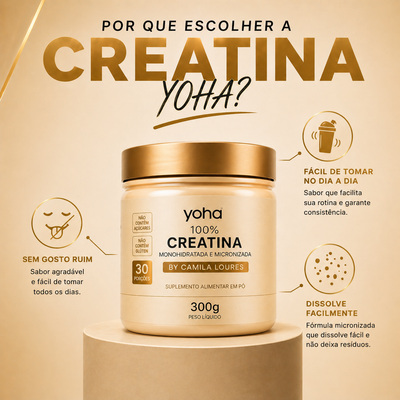 Creatina Gourmet 300g - Monohidratada - Yoha