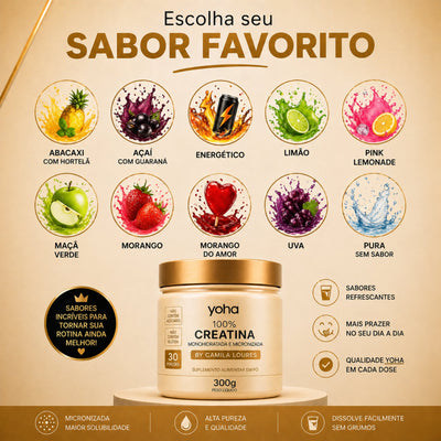 Creatina Gourmet 300g - Monohidratada - Yoha
