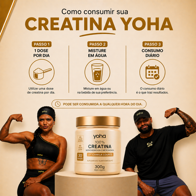 Creatina Gourmet 300g - Monohidratada - Yoha