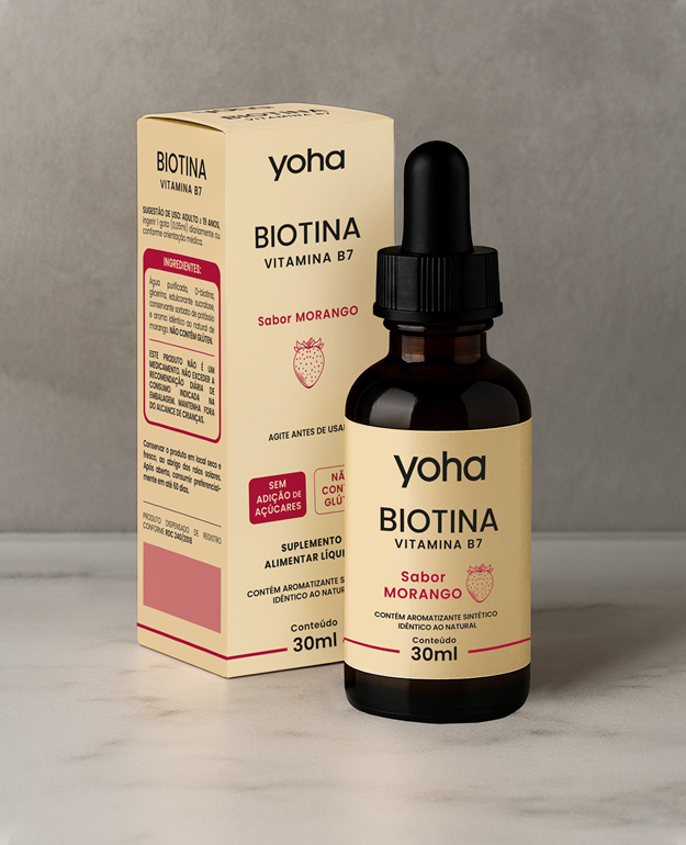 BIOTINA MORANGO 30ml 600 doses
