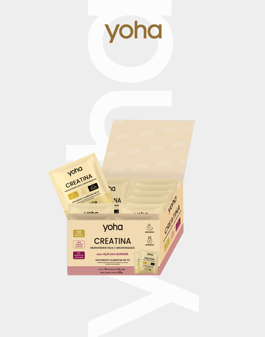 Creatina Yoha 20 Sachês