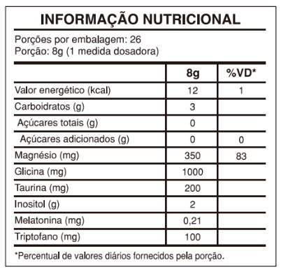 Tabela Nutricional