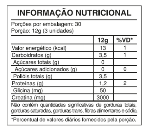 Tabela Nutricional