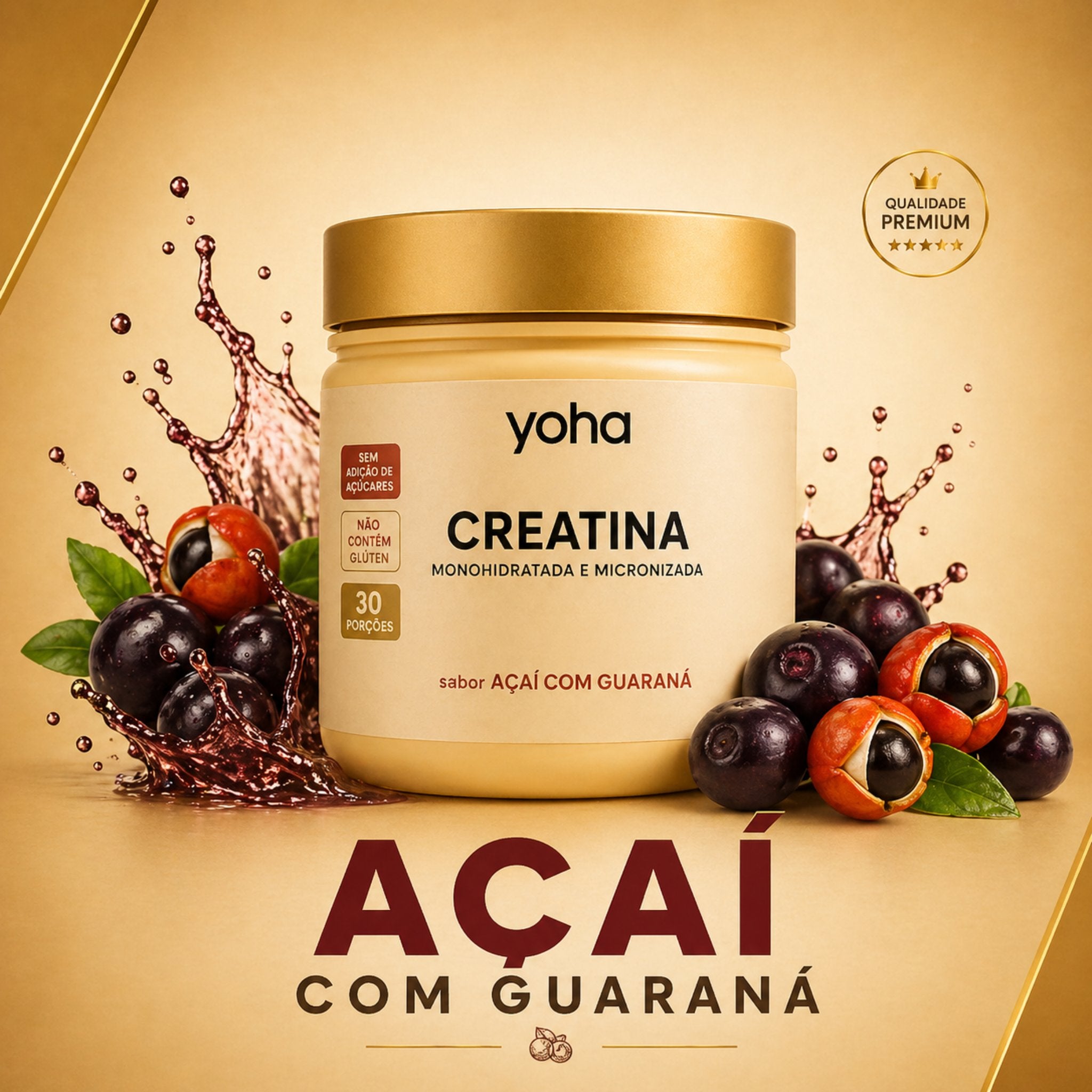 Creatina Gourmet 300g - Monohidratada - Yoha