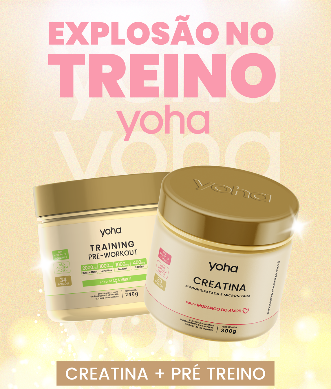 Combo Explosão de treino - Pré- Treino + Creatina