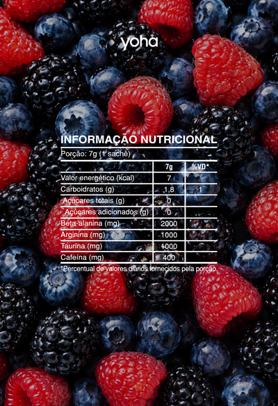 Training Pre-Workout Yoha 20 Sachês - Sabores