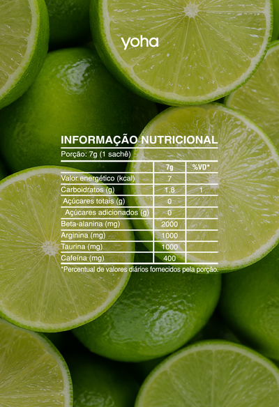 Training Pre-Workout Yoha 20 Sachês - Sabores