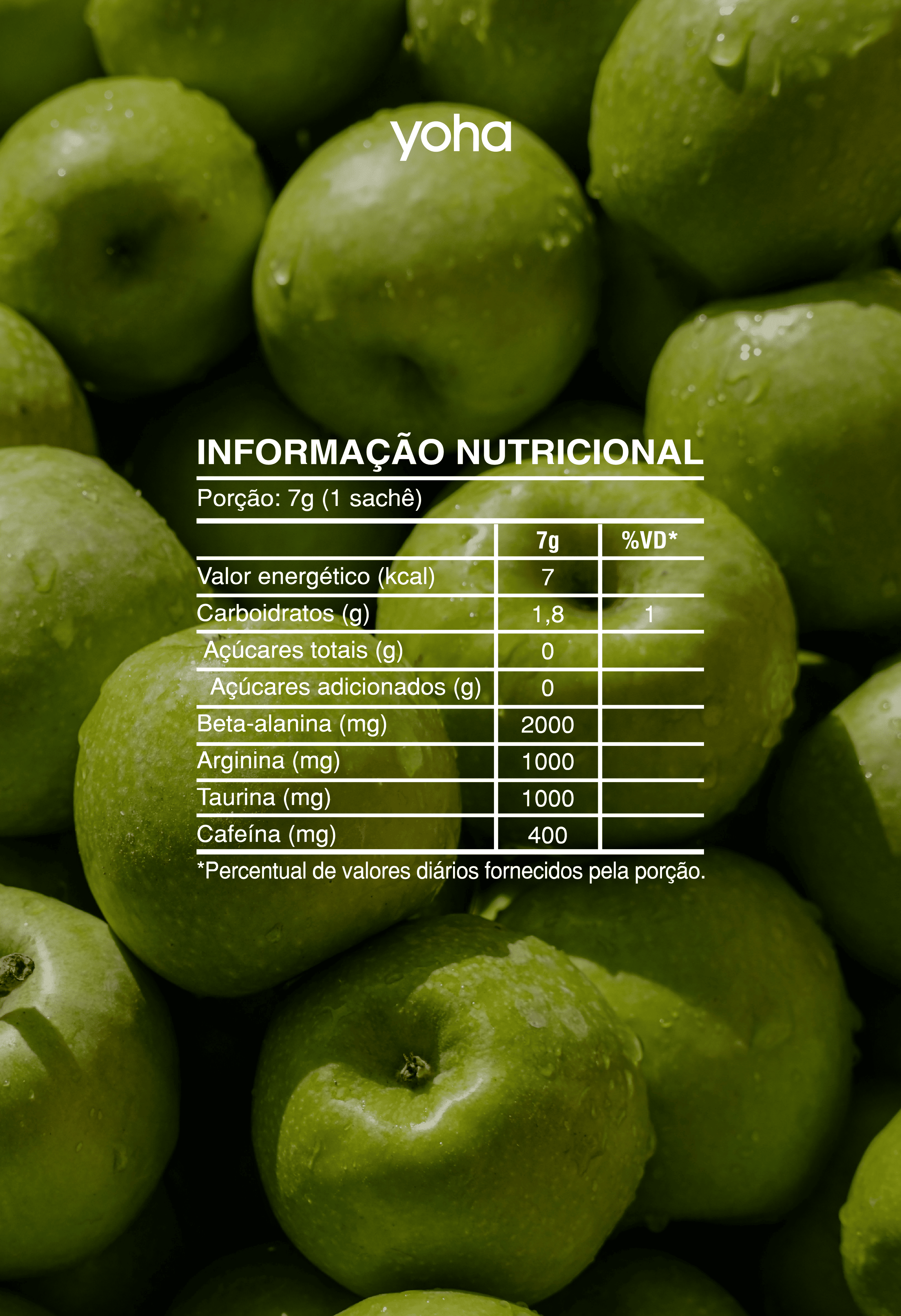 Training Pre-Workout Yoha 20 Sachês - Sabores