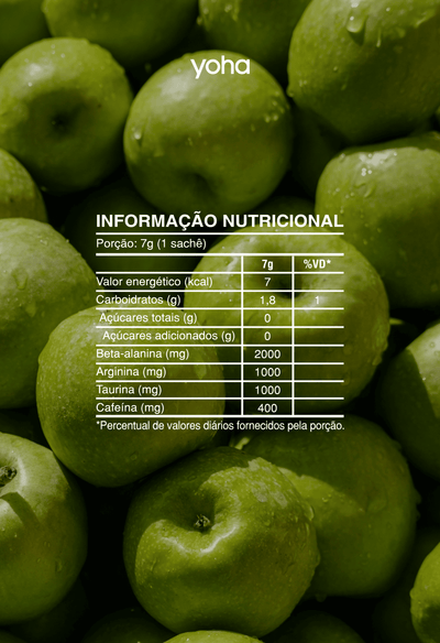 Training Pre-Workout Yoha 20 Sachês - Sabores