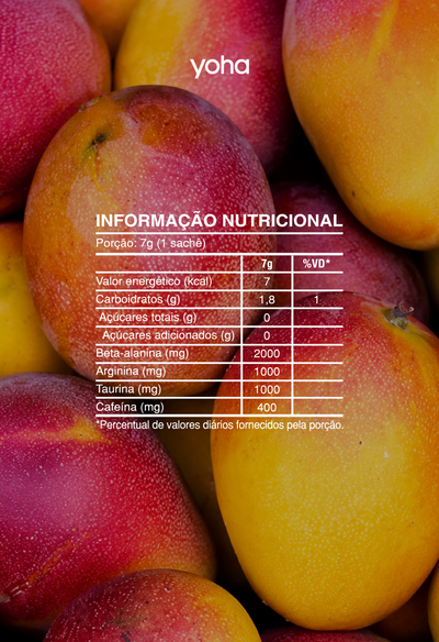 Training Pre-Workout Yoha 20 Sachês - Sabores