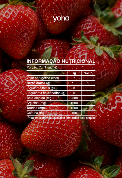 Training Pre-Workout Yoha 20 Sachês - Sabores