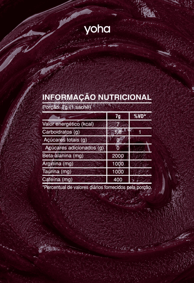 Training Pre-Workout Yoha 20 Sachês - Sabores