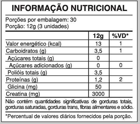 Tabela Nutricional