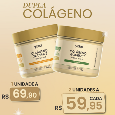 Kit Duplo Colágeno Abacaxi com Hortelã e Limão