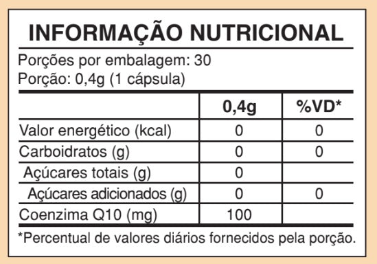 Tabela Nutricional