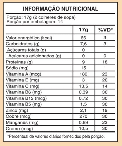 Tabela Nutricional