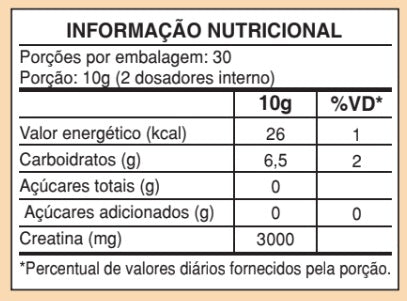 Tabela Nutricional