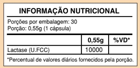 Tabela Nutricional