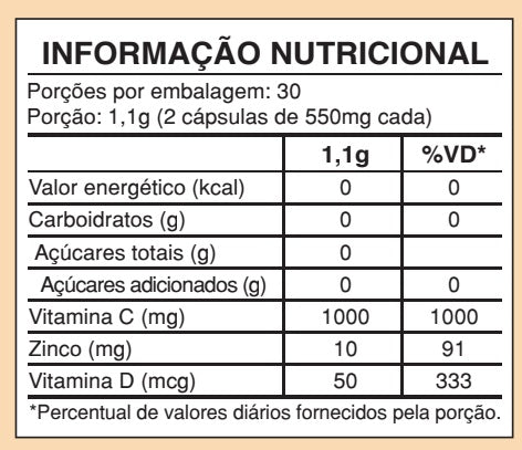 Tabela Nutricional