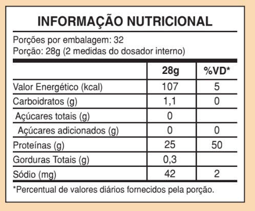 Tabela Nutricional