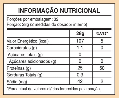 Tabela Nutricional
