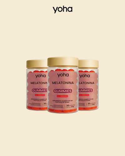 Kit Triplo Gummie Melatonina Morango