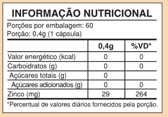 Tabela Nutricional